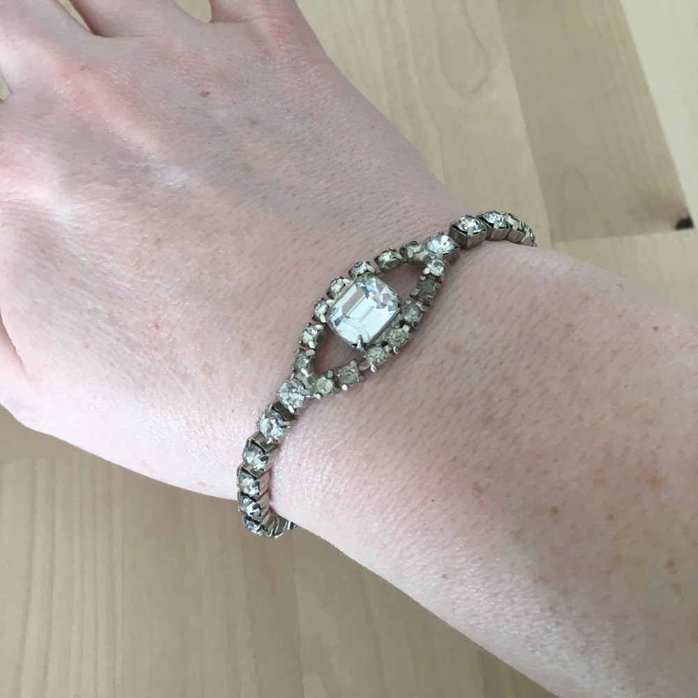 Vintage inspired diamanté bracelet